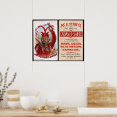  Hot Sauce Advertisement Print (Keuken)