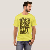Hot Sauce Boss - Brown Distress T T-shirt (Voorkant volledig)