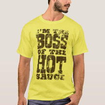 Hot Sauce Boss - Brown Distress T