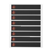 Hot Sauce Bottle Adreslabel Wikkel (Vel)