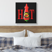 Hot Sauce Bottle Canvas Afdruk (Insitu (Slaapkamer))