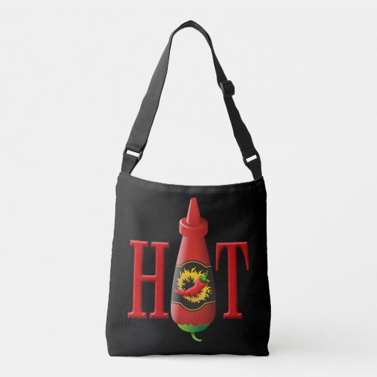 Hot Sauce Bottle Crossbody Tas (Voorkant)