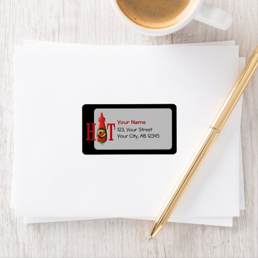 Hot Sauce Bottle Etiket (Insitu)