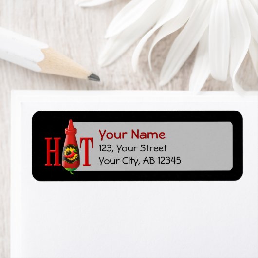 Hot Sauce Bottle Etiket (Insitu)