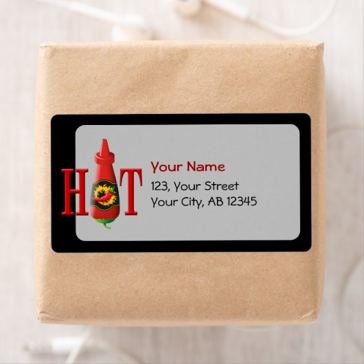 Hot Sauce Bottle Etiket (Insitu)