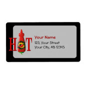 Hot Sauce Bottle Etiket (Voorkant)