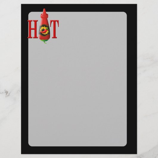 Hot Sauce Bottle Flyer (Voorkant)