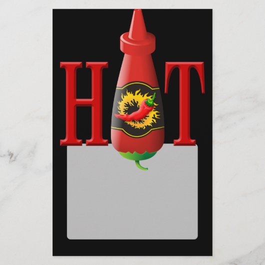 Hot Sauce Bottle Flyer (Achterkant)
