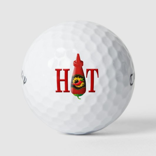 Hot Sauce Bottle Golfballen (Voorkant)