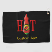 Hot Sauce Bottle Golfhanddoek (Horizontaal)