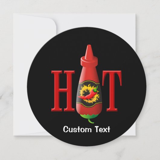 Hot Sauce Bottle Kaart (Voorkant)