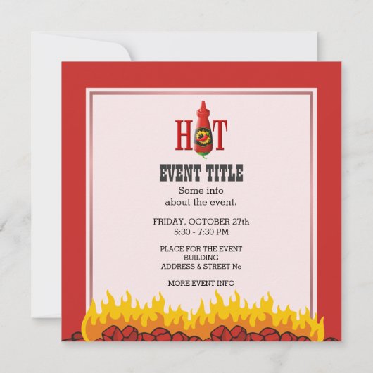 Hot Sauce Bottle Kaart (Achterkant)