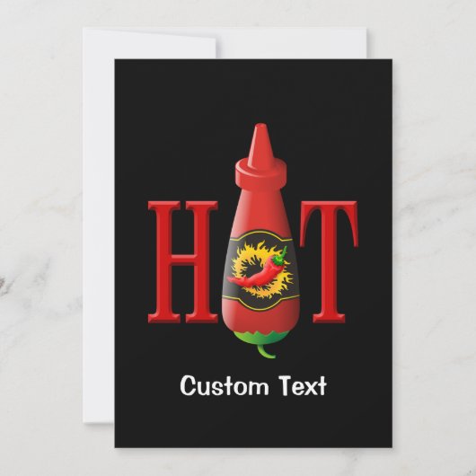 Hot Sauce Bottle Kaart (Voorkant)