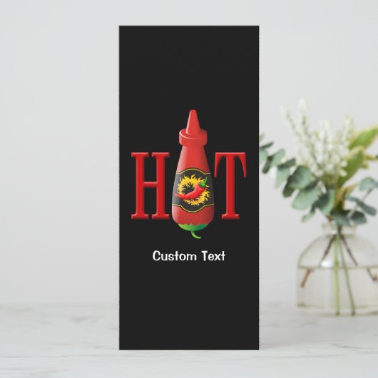 Hot Sauce Bottle Kaart (Staand voorkant)