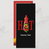 Hot Sauce Bottle Kaart (Voorkant / Achterkant)