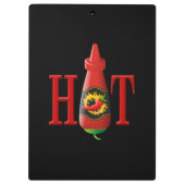 Hot Sauce Bottle Klembord (Achterkant)
