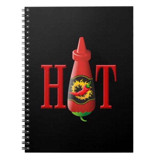 Hot Sauce Bottle Notitieboek (Voorkant)