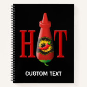 Hot Sauce Bottle Notitieboek (Voorkant)