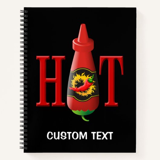 Hot Sauce Bottle Notitieboek (Voorkant)