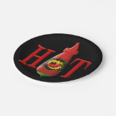 Hot Sauce Bottle Papieren Bordje (Gekanteld)