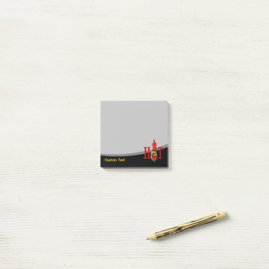 Hot Sauce Bottle Post-it® Notes (Op bureau)