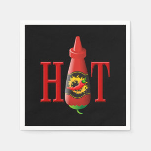 Hot Sauce Bottle Servetten