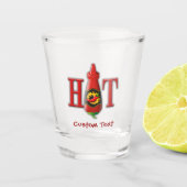 Hot Sauce Bottle Shot Glas (Voorkant)