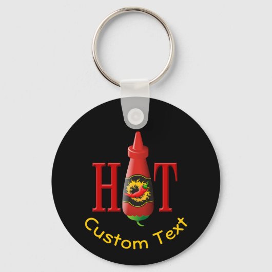 Hot Sauce Bottle Sleutelhanger (Voorkant)
