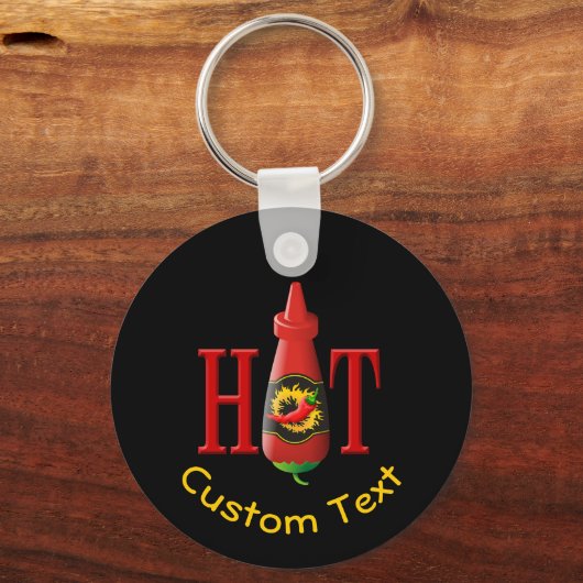 Hot Sauce Bottle Sleutelhanger (Voorkant)