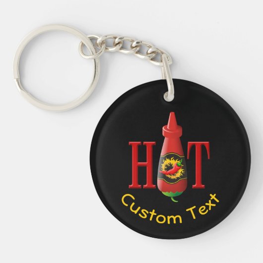 Hot Sauce Bottle Sleutelhanger (Voorkant)