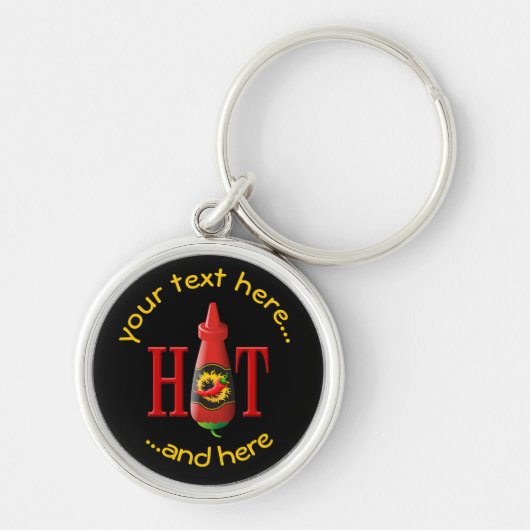 Hot Sauce Bottle Sleutelhanger (Voorkant)