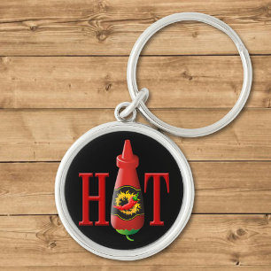 Hot Sauce Bottle Sleutelhanger