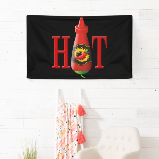 Hot Sauce Bottle Spandoek (Insitu)