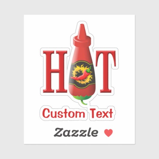 Hot Sauce Bottle Sticker (Vel)