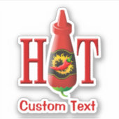 Hot Sauce Bottle Sticker (Voorkant)