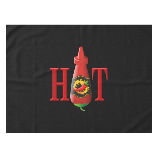 Hot Sauce Bottle Tafelkleed (Voorkant (Horizontaal))