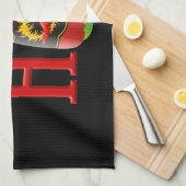 Hot Sauce Bottle Theedoek (Quarter Fold)