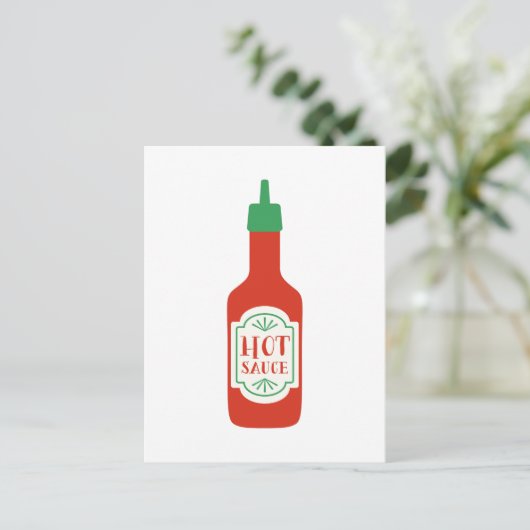 Hot Sauce Briefkaart (Staand voorkant)