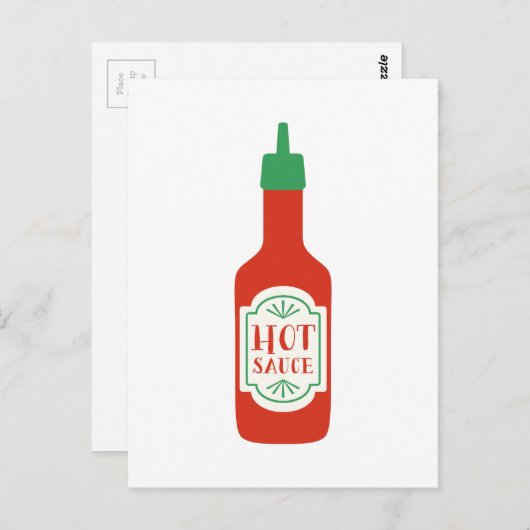 Hot Sauce Briefkaart (Voorkant / Achterkant)