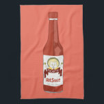 HOT SAUCE kat met maracas en sombrero red Theedoek<br><div class="desc">Decoreer je keuken met deze leuke hete saushanddoek. Het maakt een geweldige huisopwarming of een cadeau ter gelegenheid van de verjaardag! U kunt het aanpassen en tekst ook toevoegen. Bekijk mijn winkel voor nog veel meer kleuren en patronen, plus bijpassende keukenspullen!</div>