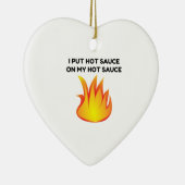 Hot Sauce Keramisch Ornament (Rechts)