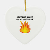 Hot Sauce Keramisch Ornament (Voorkant)