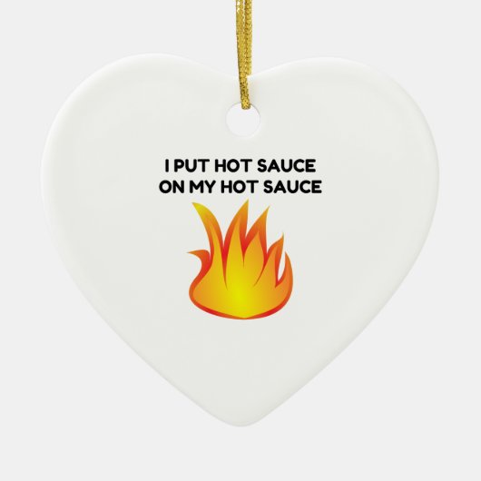 Hot Sauce Keramisch Ornament (Voorkant)