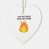 Hot Sauce Keramisch Ornament (Links)