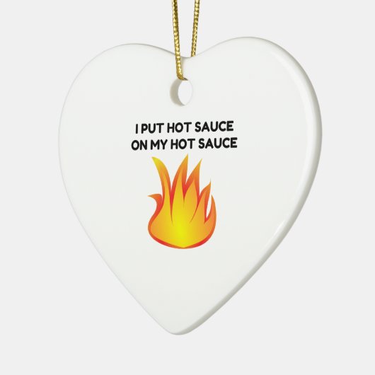 Hot Sauce Keramisch Ornament (Links)