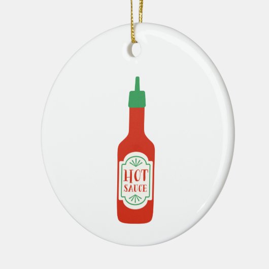 Hot Sauce Keramisch Ornament (Links)