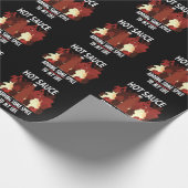 Hot Sauce Ketchup Fire Red Chili Pepper Cadeaupapier (Hoek)