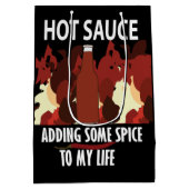 Hot Sauce Ketchup Fire Red Chili Pepper Medium Cadeauzakje (Achterkant)