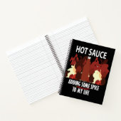 Hot Sauce Ketchup Fire Red Chili Pepper Notitieboek (Binnen)