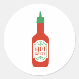 Hot Sauce Ronde Sticker